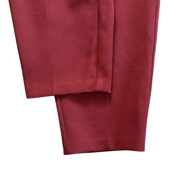 EXPRESS Long Sleeve Blazer Jumpsuit in Wine Red Size 16 - Picture 5 of 13